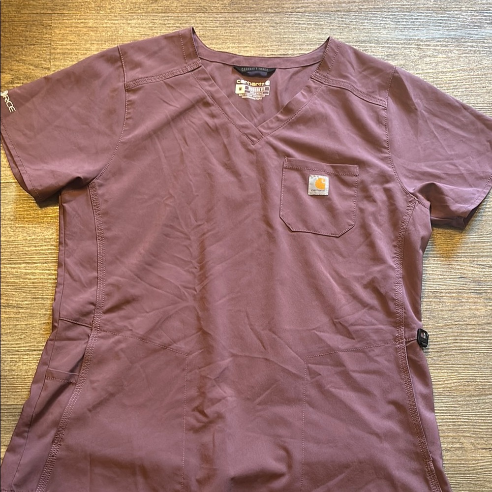 Carhartt Women's Scrub Top in Purple